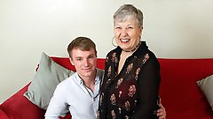 British mature lady playing with her toy boy