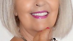 Elegant-looking aged females show their skills