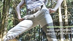 Annabel Miller naked amongst big old trees